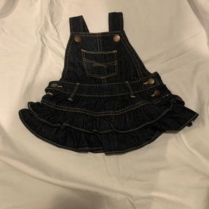 Baby gap denim overall dress 3-6 months
